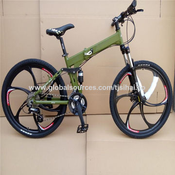 folding full suspension mountain bike