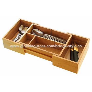 Bamboo Small Drawer Inserts Organizer Cutlery Tray Global Sources