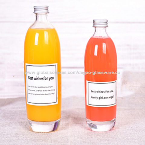 Download China 330ml 500ml Clear Glass Bottle With Screw Cap For Wine Or Juice On Global Sources Juice Glass Bottle 500ml Glass Beverage Bottle 330ml Clear Glass Bottle