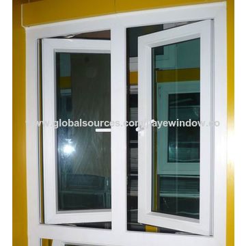 China Aluminium Vertical Casement Window Design Double G From