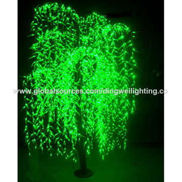 2 5m Led Garden Lighted Weeping Willow Tree Light For