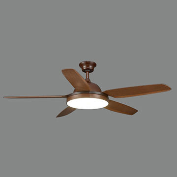 42 Inch Four Blades Indoor Ceiling Fan With Light Item Wood Blades