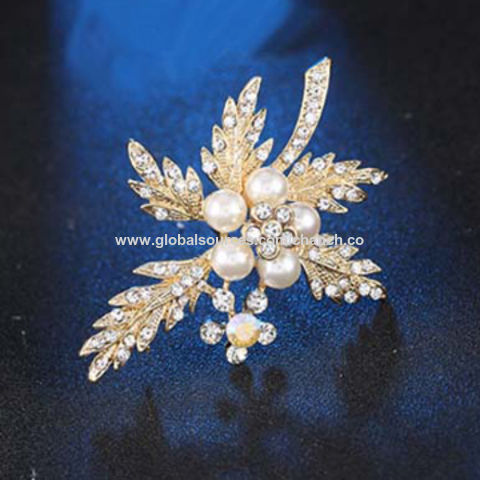 ChinaElegant Gold-plated Brooches with 