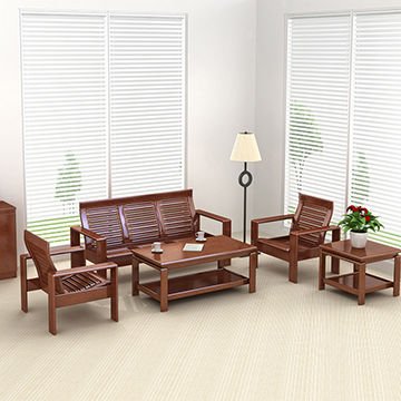 Wooden Sofa Set Living Room, Simple Sofa Set Design Wooden