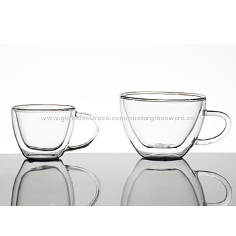 insulated glass tea cups