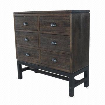 Solid Wood Curio Cabinet 8 Drawers Customized Designs Are