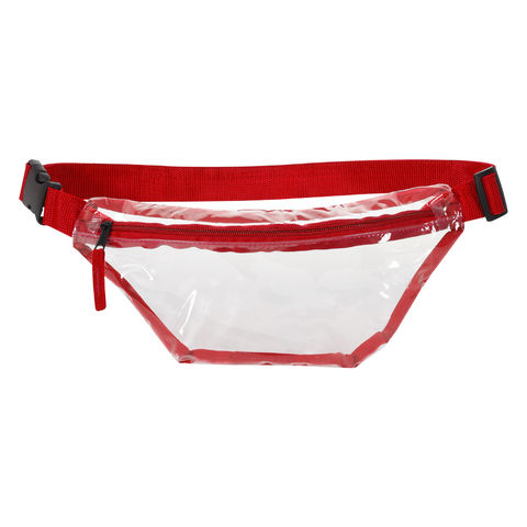guess clear fanny pack