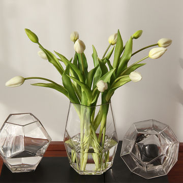 Crystal Vase Wedding Decoration Clear Diamond Glass Vases