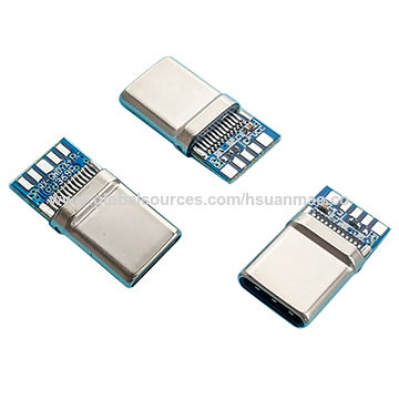 Taiwan Usb Connector Type C 24pin Male Clip Type With Pcb Board On Global Sources Usb C Type Usb Type C Usb