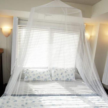 100 Polyester Netting Mosquito Net, Canopy Top For Queen Bed