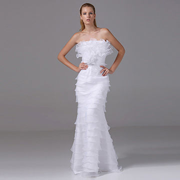 Strapless Column Wedding Dress