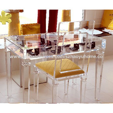 Acrylic Dining Table Set Flash S, Acrylic Dining Room Table Set