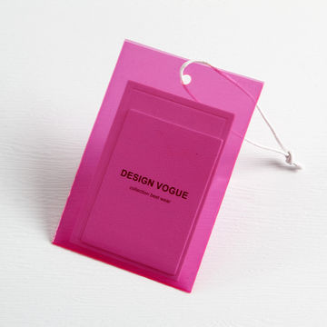 embossed hang tag