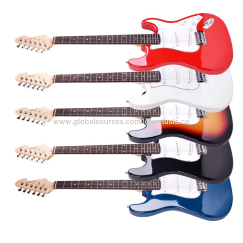China Guitarra eléctrica del estilo del ST del principiante de la marca  encendido Global Sources,Guitarra,Guitarra eléctrica de 22 trastes,Guitarra  eléctrica del estilo del ST