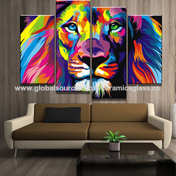 Global Sources China Lion Canvas Printing Home Decoration Items Wall Art Painting