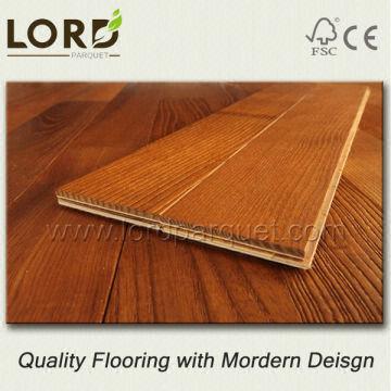 2 Layer Carbonized Ash Engineered Strip Flooring Matt Varnished