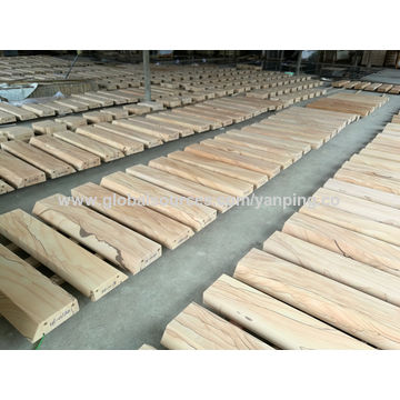 Natural Yellow Sandstone Fireplace Mantels With Sgs And Iso