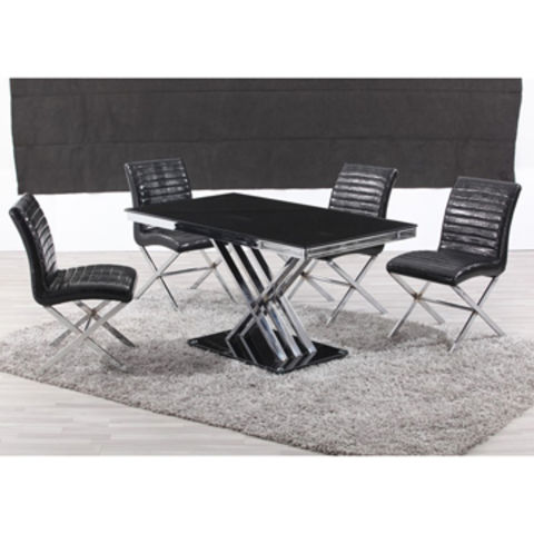China Modern Dining Table With Marble, Modern Dining Table Black Marble