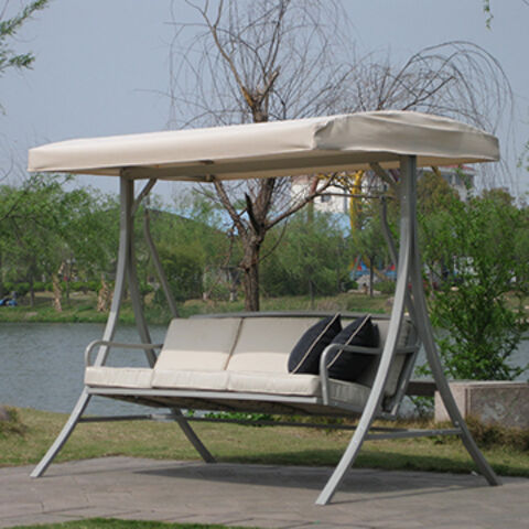 China Three Seats Patio Swing Chair With Canopy On Global Sources Three Seats Patio Swing Chair China