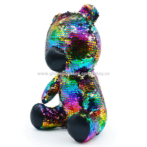 sequin teddy bear