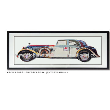China Modern Design Painting 3d Paper Framed Wall Art Vintage Car Collage Work On Global Sources 3d Art Vintage Car Collage Work Modern Design Painting