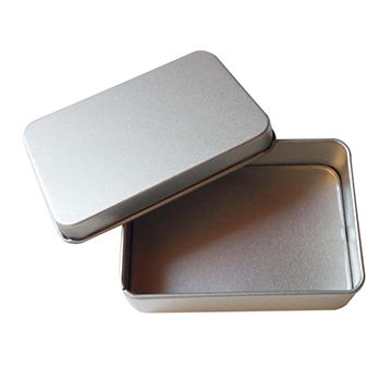 square tin box