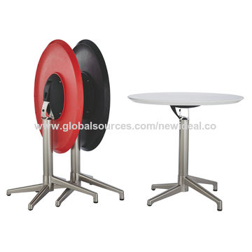 China 80cm Abs Top Aluminium Leg Round Folding Dining Table On Global Sources Dining Table Round Folding, Collapsible Round Table