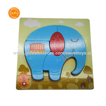 3d wooden elephant puzzle