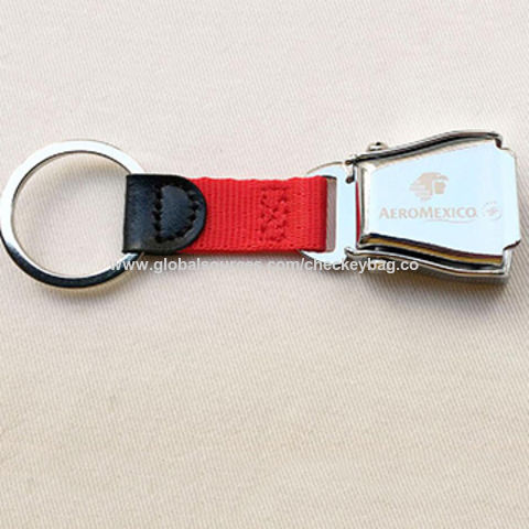 boeing seat belt keychain