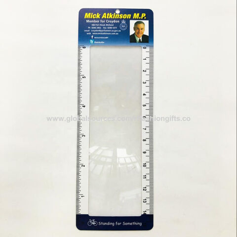 ChinaBookmark Size Magnifying Glass Ruler Loupe Magnifier on Global Sources