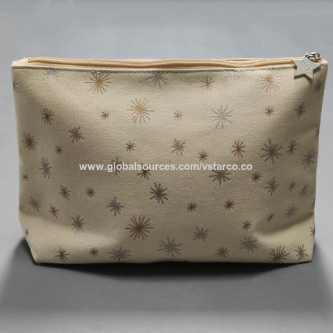 plain canvas makeup bag