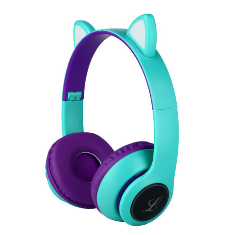 China Auriculares bluetooth de alta calidad al por mayor del oído de gato  del auricular LED para el regalo encendido Global Sources,auriculares  bluetooth del oído de gato,Oído de gato de Auriculares LED