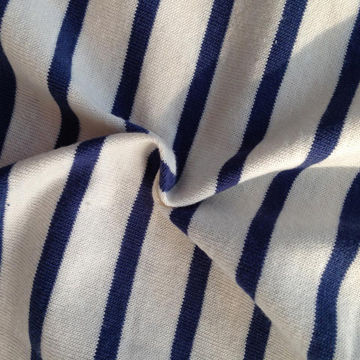 striped cotton jersey fabric