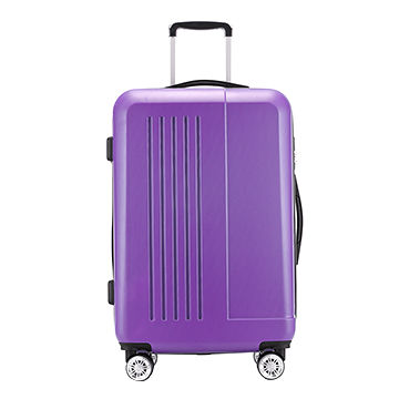 purple cabin luggage