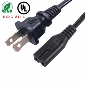 China Heng-Well American AC PC Power Extension Cable With Plug 2 Pin ...