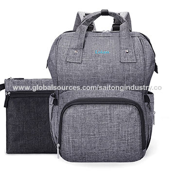 grey nappy backpack