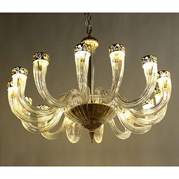 China Art Glass Chandelier Handcraft Crystal Lamp From Zhongshan