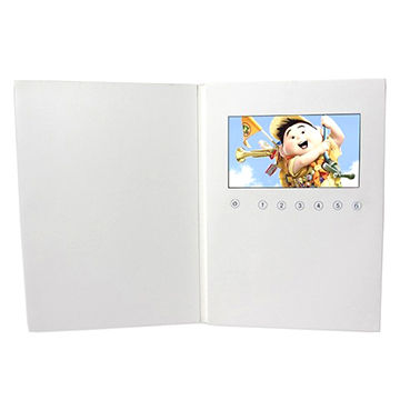 5 Inch Lcd Video Holiday Greeting Cards Brochure For