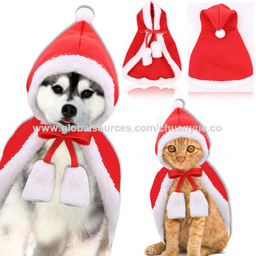 China New Pet Clothing Cat Christmas Little Red Riding Hood Cloak Cloak On Global Sources Christmas Cloak Cat Cloak Festival Cat