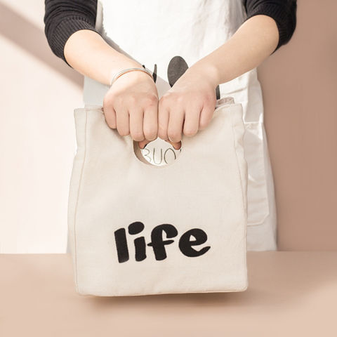 canvas lunch bag