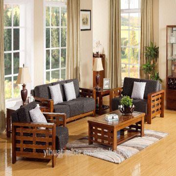 Solid Wood Modern Design Living Room, Wooden Furniture China