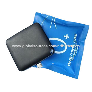China Customized Disposable Pocket Power Bank 300mah From Shenzhen