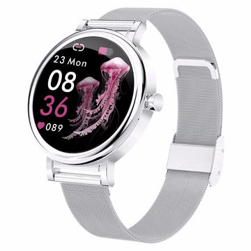 China Reloj redondo del perseguidor de la salud del oxígeno de la sangre  del smartwatch LW06 de las señoras de la moda del Amazonas OEM/ODM  encendido Global Sources,reloj elegante de las señoras,reloj