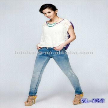 Hot Low Waist Female Denim Gradient Color Ladies Jeans Global Sources