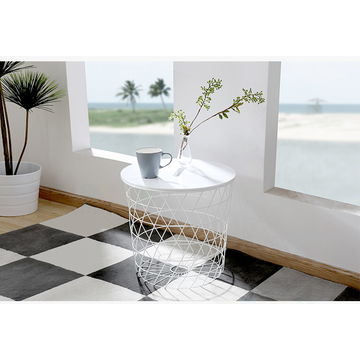 China Storage Side Table From Wuxi Manufacturer Derbo Leisure China Storage Side Table Metal Wire Tea Multi Function Coffee