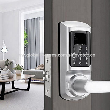 China Easy Installation Single Latch Fingerprint Door Lock For Usa