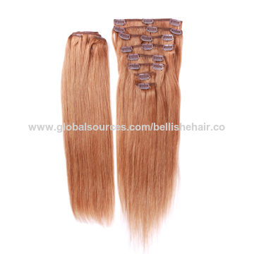 China European Virgin Clip In Hair Extension Human Hair Extension