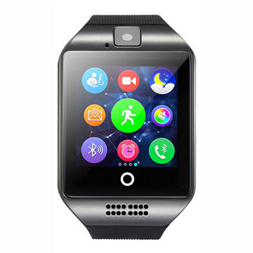 China Smart Watch curvado de NFC Q18 de la cámara de la ranura para tarjeta  de la pantalla SIM de la curva de la pantalla del precio de fábrica  encendido Global Sources,teléfono