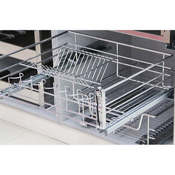 Undermount Kitchen Wire Basket Channel With L Front Bracket