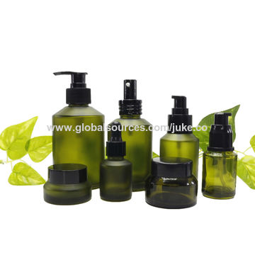 Download China Black Biodegradable Cosmetic Containers Frosted Glass Bottle And Jar For Lotion Oil On Global Sources Cosmetic Bottles Glass Bottles Cosmetic Packaging